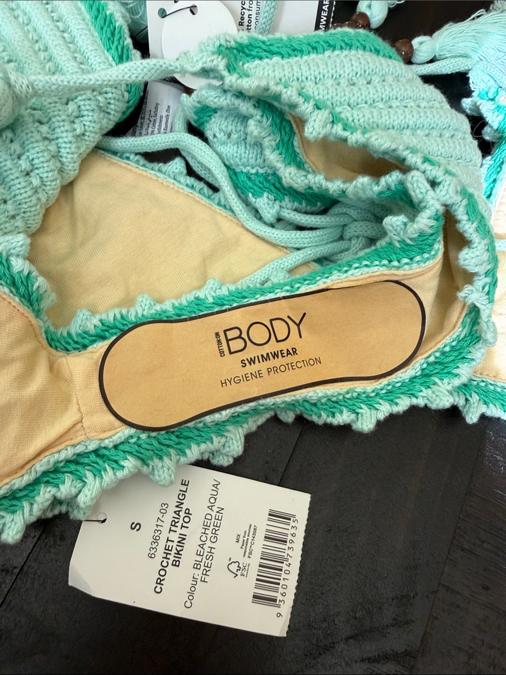 Cotton On Crochet, Bohemian, Coastal, Beachwear Bikini Sz S NWT - Picture 10 of 10